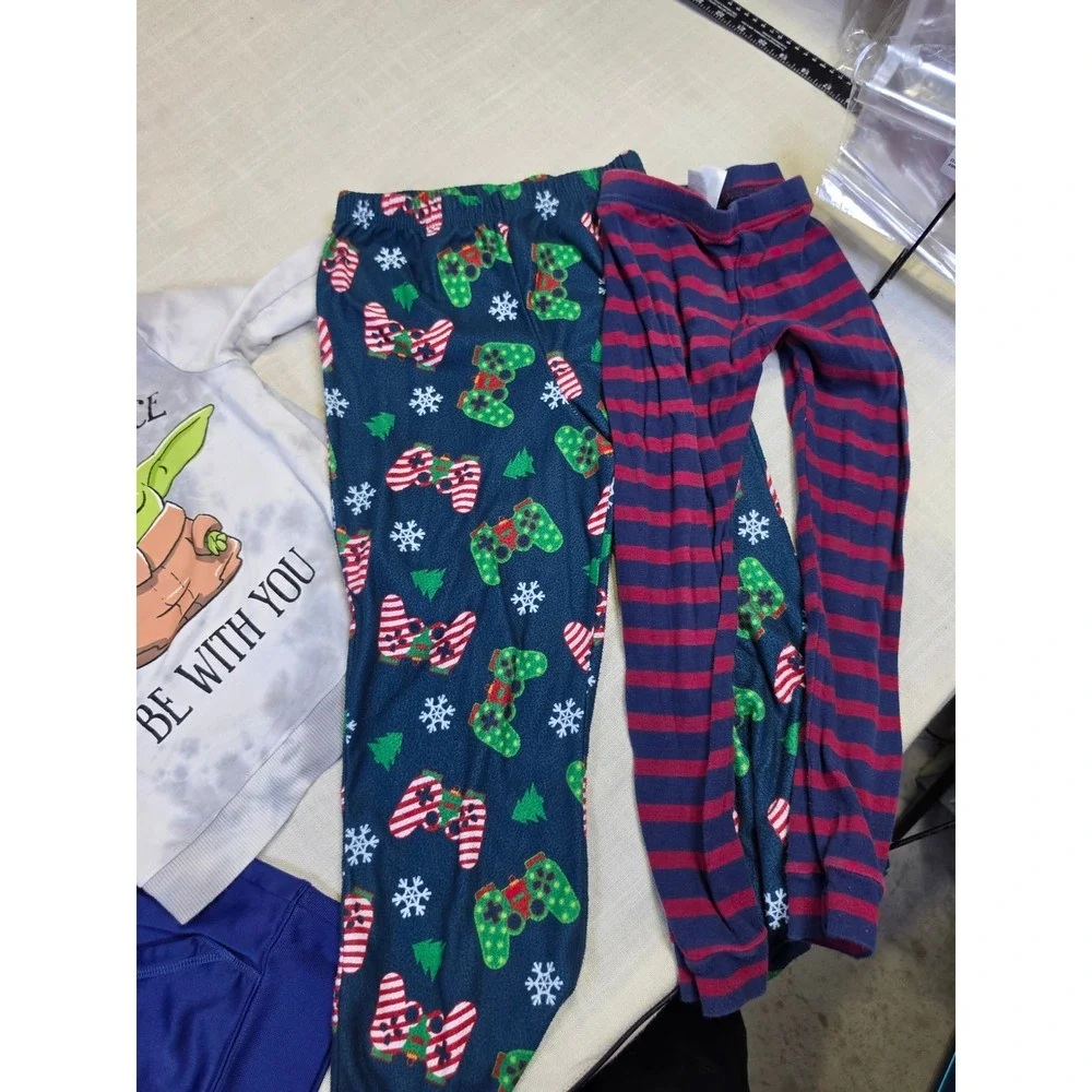 Boys Clothes Lot Size 6 Reebok Hoodie Star Wars Grogu Sweatshirt Pajama Pants